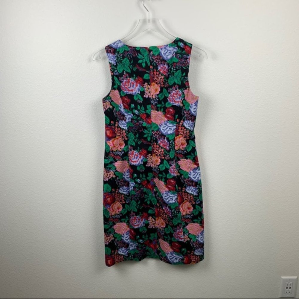 J Crew *ADACHI FLORAL BLACK  MULTI * MERCY SHEATH DRESS - Picture 6 of 12